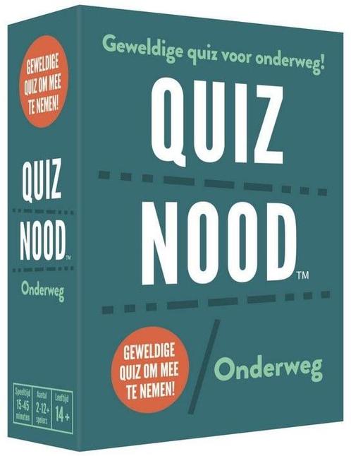 Quiz Nood - Onderweg | Koelkastpoezie - Reisspellen, Hobby en Vrije tijd, Gezelschapsspellen | Bordspellen, Nieuw, Verzenden