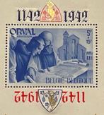 België 1942 - Orval blok met MEERVOUDIGE CURIOSITEIT :, Postzegels en Munten, Postzegels | Europa | België, Gestempeld
