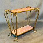 Bijzettafel - Hout, Verguld messing, Italiaans design uit de, Antiek en Kunst