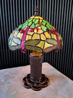 Tiffany stijl tafellamp glas in lood - Tafellamp -