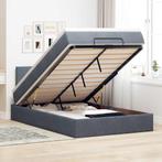 vidaXL Bed poef met matras en LEDs 120x190 cm fluweel, Huis en Inrichting, Verzenden, Nieuw, 190 cm of minder, Twijfelaar