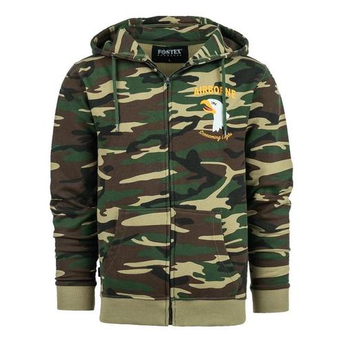 Hoodie met rits 101st Airborne Eagle camo - Maat XXXL, Caravans en Kamperen, Kampeeraccessoires, Nieuw, Verzenden