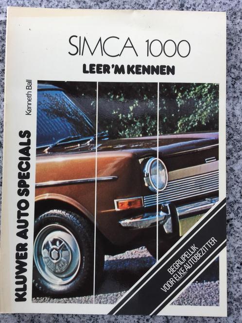 Simca 1000. Leer `m kennen (Kenneth Ball), Boeken, Auto's | Boeken, Overige merken, Gelezen, Verzenden