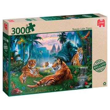 Jumbo Premium Collection Temple Lake Tigers Puzzel beschikbaar voor biedingen