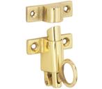Raamknip Elegant met sluitkom messing gelakt, Doe-het-zelf en Verbouw, Hang- en Sluitwerk, Verzenden, Nieuw