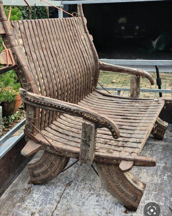 Howdah een olifanten zadel stoel - Hout - India - 19th, Antiek en Kunst, Kunst | Niet-Westerse kunst