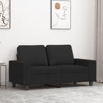 vidaXL Tweezitsbank 120 cm stof zwart, Verzenden, 150 tot 200 cm, Stof, Nieuw