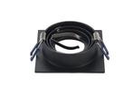 Inbouwspot vierkant zwart kantelbaar voor GU10 | zaagmaat..., Ophalen of Verzenden, Nieuw