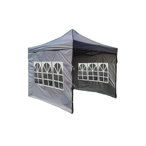 Easyup partytent met zijkanten - donkergrijs - 3x3 meter, Tuin en Terras, Partytenten, Verzenden
