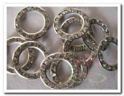 Trouwringen Strass zilverkleur 10 stuks Trouwringen Str, Huis en Inrichting, Woonaccessoires | Kunstplanten en Kunstbloemen, Nieuw