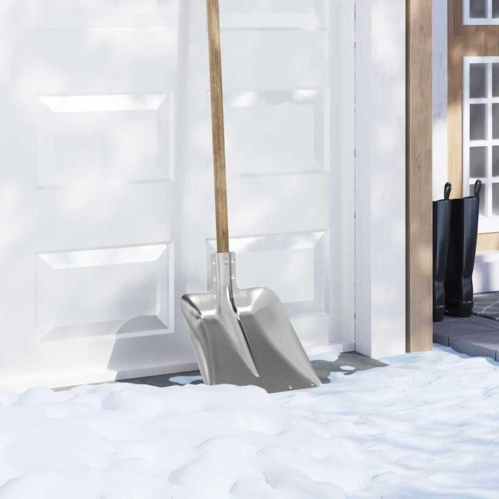 vidaXL Schep Hoofd 4 pcs Zilver 45 x 38 cm Aluminium, Tuin en Terras, Hand-tuingereedschap, Nieuw, Verzenden