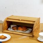 Decopatent® Broodtrommel met rolluik - Bamboe houten, Huis en Inrichting, Keuken | Keukenbenodigdheden, Verzenden, Nieuw
