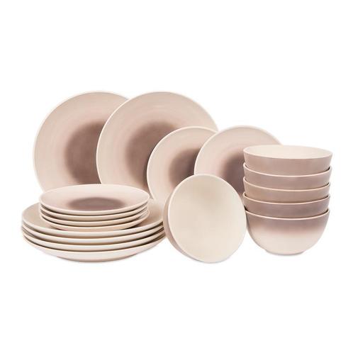 Obsedian serviesset met kleurverloop - Paars - 18-delig | 6, Huis en Inrichting, Keuken | Servies, Nieuw, Verzenden