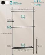 Verstelbare kledingstandaard met grijperarm, Verzenden, Nieuw