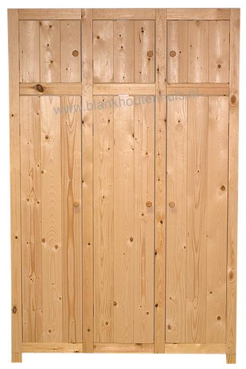 houten KLEDINGKAST 1, 2, 3 of 4 deuren breed met bovenkast, Huis en Inrichting, Kasten | Kledingkasten, Nieuw, Grenenhout