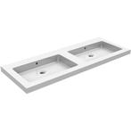 Wiesbaden Kera Wastafel Dubbel zonder Kraangat - 120x46x5cm, Ophalen of Verzenden, Nieuw