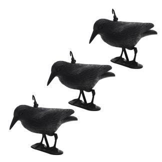 Vogelverjager | Gardalux | Raaf (3 stuks, 42.5 x 23.5cm), Dieren en Toebehoren, Overige Dieren-accessoires, Nieuw, Verzenden