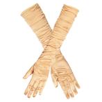 Handschoenen Goud Geplooid Hollywood, Kleding | Dames, Ophalen of Verzenden, Nieuw