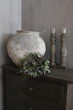 Wilde toef van Limonium, Eucalyptus en Tijm, Huis en Inrichting, Woonaccessoires | Kransen, Ophalen of Verzenden, Nieuw