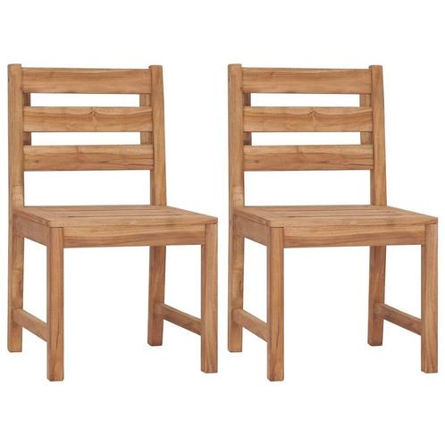 Teakhouten Tuinstoelen (2 st) - Retourdeal - 35% Korting!, Tuin en Terras, Tuinstoelen, Nieuw, Teakhout, Ophalen of Verzenden