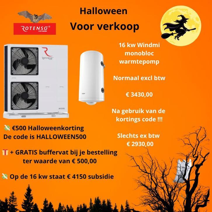 Rotenso  Warmtepomp € 500 korting + gratis buffervat, Doe-het-zelf en Verbouw, Verwarming en Radiatoren, Nieuw, Verzenden