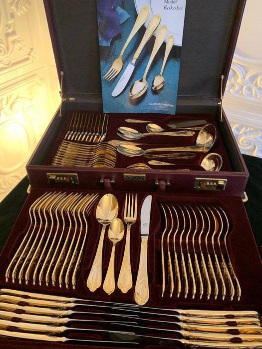 Nivella SBS Solingen Germany 24 Karat 72 Teilig Deutsche, Antiek en Kunst, Antiek | Keukenbenodigdheden