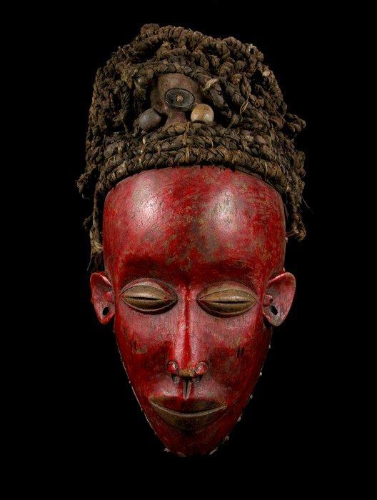 masker - Lunda - Zambia, Antiek en Kunst, Kunst | Niet-Westerse kunst