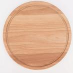 HOCHO Snijplank - Beukenhout - Ø 220x15mm - Met Sapgeul &.., Huis en Inrichting, Keuken | Keukenbenodigdheden, Ophalen of Verzenden