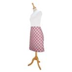 Schort Sloof Rood en Wit Geblokt 60x70cm 100% Katoen - Treb, Huis en Inrichting, Keuken | Textiel, Verzenden, Nieuw, Overige kleuren