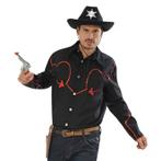 Country cowboy overhemd met rode glitters voor heren - Cow.., Nieuw, Ophalen of Verzenden