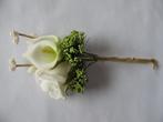Corsage calla-roos- new style -pick cremegroen  calla, Hobby en Vrije tijd, Knutselen, Ophalen of Verzenden, Nieuw