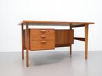 Vintage bureau Kai Kristiansen Deens design, Ophalen, Teakhout, Zo goed als nieuw, Minder dan 150 cm