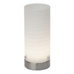 Mat chroom, Witte tafellamp Mexi, Huis en Inrichting, Lampen | Tafellampen, Nieuw, Ophalen of Verzenden, Glas, Basis