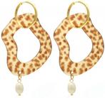 Luipaard print oorbellen - 6 Centimeter - Gratis verzending, Sieraden, Tassen en Uiterlijk, Oorbellen, Overige materialen, Hangers