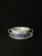 Meissen - Cipolla Blu dipinto a mano - Zuppiera con piatto -