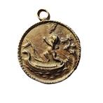 Italië. Large Cast Medal Allegory of Love: Cupid on a Ship