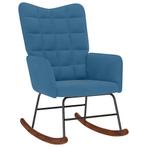 vidaXL Schommelstoel fluweel blauw, Verzenden, Nieuw