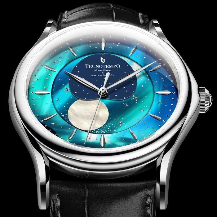 Tecnotempo - Moon Phase & Aurora Borealis Special Edition, Sieraden, Tassen en Uiterlijk, Horloges | Heren