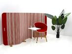 Scheidingswand Buzzitwist - 120x250cm (hxb) - rood wit, Werkplek, Ophalen of Verzenden, Gebruikt, Overige typen