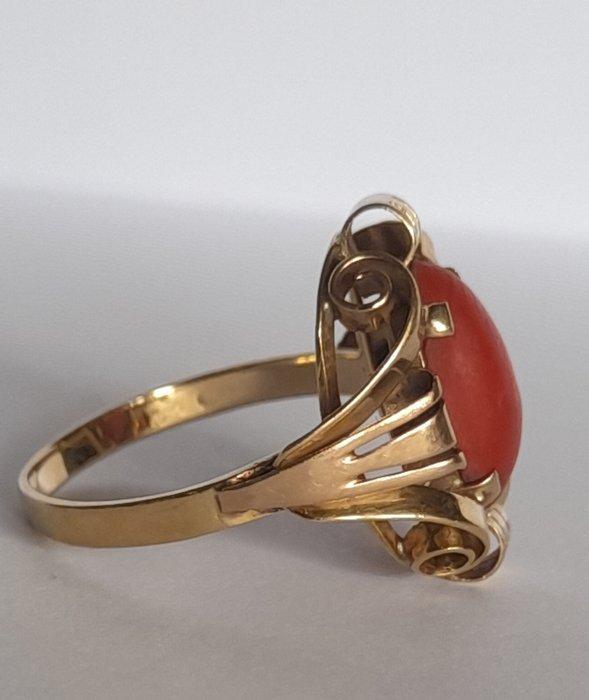 Zonder Minimumprijs - Cocktailring - 14 karaat Geel goud,, Sieraden, Tassen en Uiterlijk, Antieke sieraden