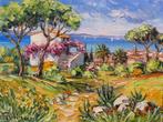 R. Vincent (1954) - Vue sur le village de Saint Tropez en