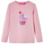 vidaXL Kindershirt met lange mouwen 104 lichtroze, Verzenden, Nieuw
