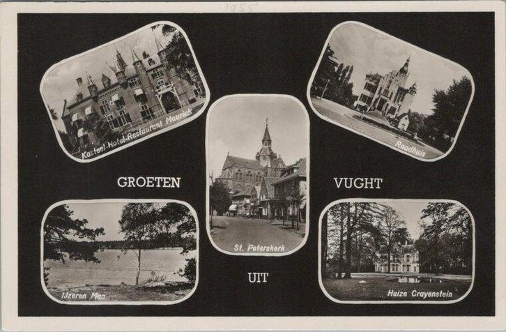 VUGHT - Meerluik Groeten uit Vught, Verzamelen, Ansichtkaarten | Nederland, Verzenden