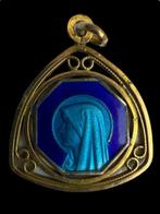 Mysterieuze Victoriaanse gotische hanger in filigrain brons, Antiek en Kunst