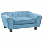 vidaXL Hondenbank 72x45x30 cm pluche turquoise, Dieren en Toebehoren, Verzenden, Nieuw