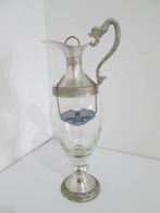 buton - argenterie galbiati - Karaf - kristal-zilver metaal