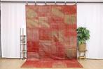 Rood authentiek handgemaakt patchwork - Vloerkleed - 193 cm, Nieuw
