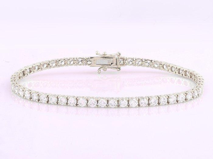 Armband - 18 karaat Witgoud - 5.11ct. tw. Diamant, Sieraden, Tassen en Uiterlijk, Armbanden