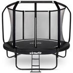 VirtuFit Premium Trampoline met Veiligheidsnet - Zwart - 251, Verzenden, Nieuw