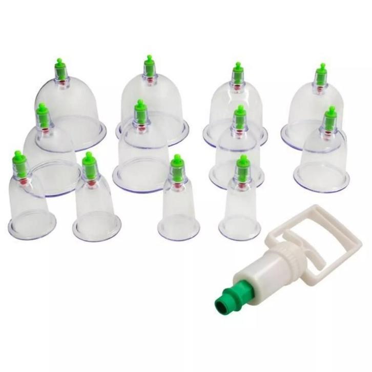 Soulima Chinese vacuüm cupping set - 12 cups - Magnetisch.., Diversen, Verpleegmiddelen, Nieuw, Ophalen of Verzenden